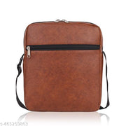 Glamex Luxe Premium Sling Bag for Professionals – Synthetic Leather, Adjustable Strap, and Spacious Design