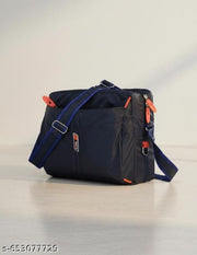 Blue unisex sling bag crossbody shoulder bag with Adjustable strap Durable for Travel Office Daily use