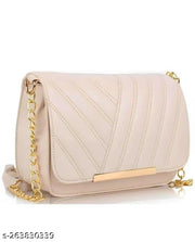 Elegant Quilted PU Leather Sling Bag for Girls/Womens | Stylish Chain Strap Crossbody Bags For Girls