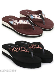 Two Soft Comfortable & Stylish Women's Daily Use Slipper/Flipflop for Women & Girls Combo of 2