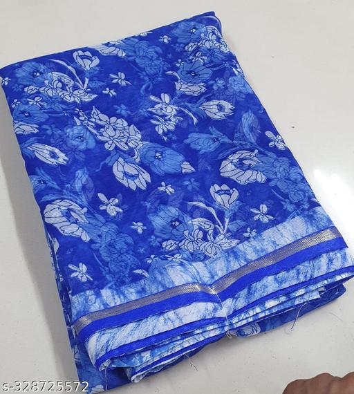 kasmora  printed Saree With Blouse New Arrivel Desing Saree Full Handwash