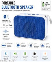 Mega Bass MINI Portable Wireless Bluetooth Premium Speaker 5 WATT Portable Bluetooth Party Speaker(Multi Colour)