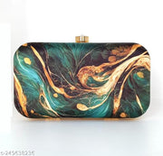 Attractive & Stylish Good Quality Printed Trendy Beautiful Clutch handbag Purse For Wedding, Party, Bridal, Casual