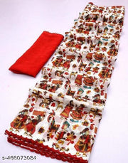 Georgette Printed Saree (Lace Border)