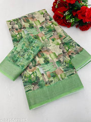 COTTON LILAN SILK SAREE