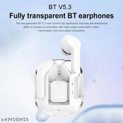 ULTRAPOD Earbuds BT Wireless 5.3, Transparent Charging Case, (White)