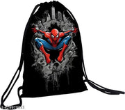 Printed Dori Bag Drawstring Backpack Small Bag Gym Bag tution bag Gift Bag for Everyday Use