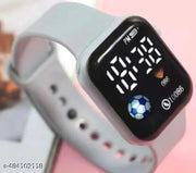 LED Display Fashionable Children Kids Digital Watches Waterproof Sports Square Electronic Led Watch for Kids Boy Baby Girls Digital Watch for Kids