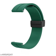 22MM SiliconeStrap with Folding Magnetic Lock Compatible with Watch 3 45mm/ Watch 46mm/Gear S3 Classic/Frontier Compatible All 22MM Watches(Only Strap)