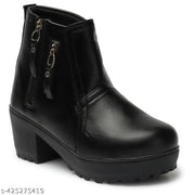 Evoria Zipping Boots easily wear and out Sneaker Shoe High Ankle Synthetic Winter & Summer Trendy Women Boots fabulous look and special for modelling Boots for Women's and Girls/Skate shoes, boat shoes, Best deals on boots, office boots, Cheap boots