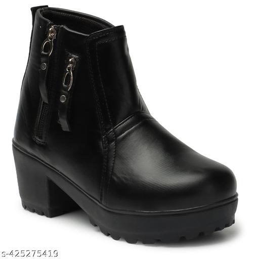 Evoria Zipping Boots easily wear and out Sneaker Shoe High Ankle Synthetic Winter & Summer Trendy Women Boots fabulous look and special for modelling Boots for Women's and Girls/Skate shoes, boat shoes, Best deals on boots, office boots, Cheap boots