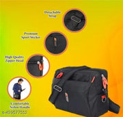 Compact Balck Crossbody Sling Bag with Adjustable Strap Pack Of 1