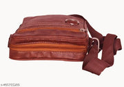 Sling Cross Body Travel Office Messenger One Side Shoulder Bag for Unisex for men and women Boy/Girls (Brown)