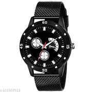 NEW STYLISH PU MEN Analog Watches