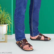 CALIBREL Men Brown Slippers | Slipper for men | Sandals for Men| Casual Sandals | Stylish, Comfortable & Durable | Men's Flip-Flops | Trendy men's footwear | Chappal for men | for Daily & Occasion