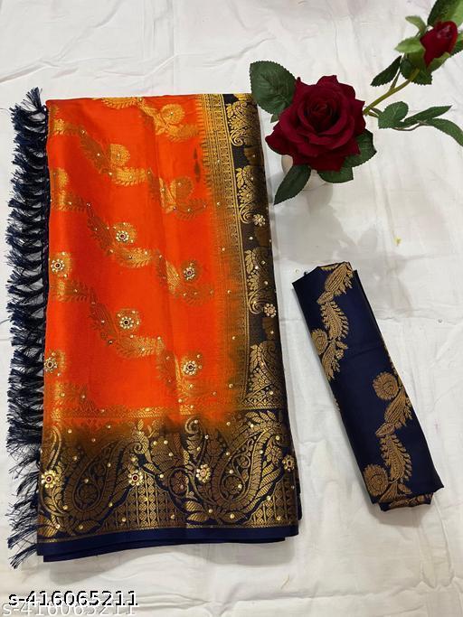 BALATON SAREE LAHARIYA STONE & SPECIAL JHALAR - WEDDING & PARTY WEAR