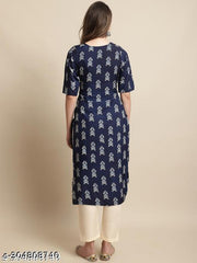 Polyster/Crepe fabric-Printed Kurti For Women