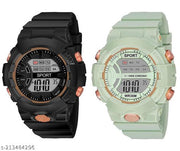 Digital Multi Function Kids Sports Watch for Boys & Girls (Pack of 2)