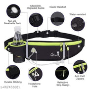 Running Waist Bag, Waterproof Fanny Pack for Women Men, Fanny Pack for Men Women Bottle Holder Bag, Adjustable Strap for Walking Cycling Running Hiking Hold Phones, Keys, Cards (Pack of 1)