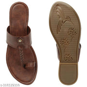 stylish flats for women Brown
