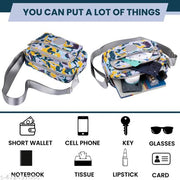 Crossbody Purse for Women, Nylon Waterproof Shoulder Purse, Messenger and travelling Bag Lightweight, Long Strap
