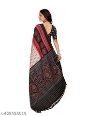 Kanooda Prints Art Silk Fancy Ikatt Print Saree