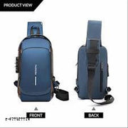 Men & Women– Crossbody Sling Bag for Travel, Cycling & Hiking | Waterproof Shoulder Bag with Compartment and Zipper Pockets