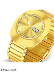 Boy's Analog Watch Golden Color