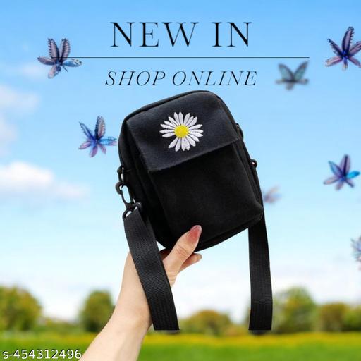 MessengerBag-Black Sling Bag  (Black, 1.5 L)