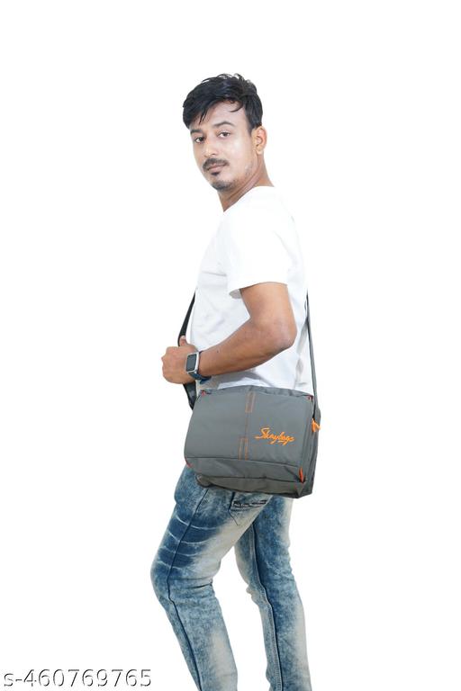 Grey Men Sling bag Stylish Cross Body Sling bags For Office,  cash, Business Collection , traveling