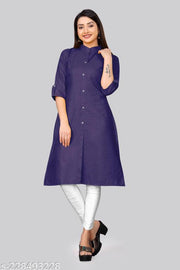 COLLR PLAIN KURTI