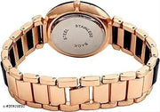 Meena Diamond Ring Analog Metal Body Watch Collection For Girls And Women
