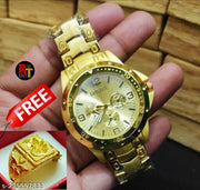 GOLDEN RING FOR MAN & BOYS ( pack of 2 )