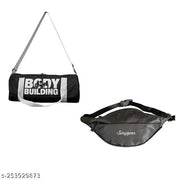 Gym bag and waist bag combo