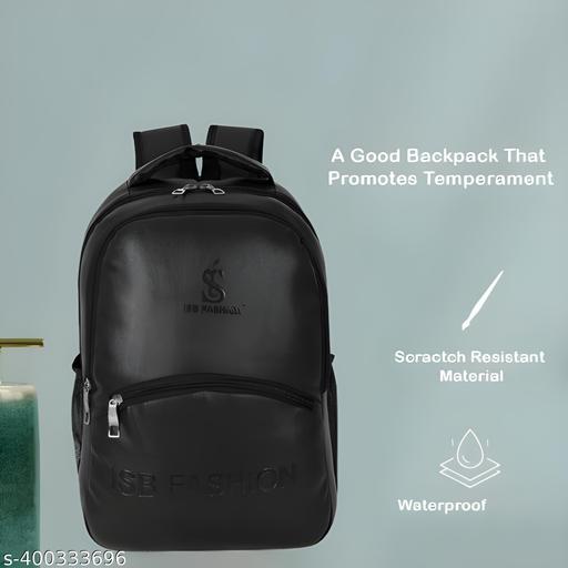 -Latest Leather Fashionate School Bags Laptop Backpack Waterproof PU Leather Backpacks for Men Women Boys & Girls Backpack Unisex Artificial leather backpack bag/casual/college/school/office 30 Liters