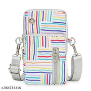 SYGA WOMEN'S SHOULDER CROSS BODY PURCE OXFORD CLOTH Multi Color stripes Design MULTI PURPOSE BAG