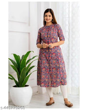Women kurti flowers print