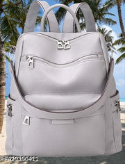 MomsyStore Leatherette Backpacks For Women And Girls