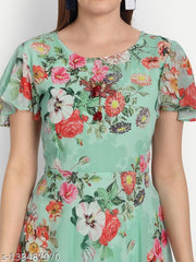 FLORAL PRINTED GOWN