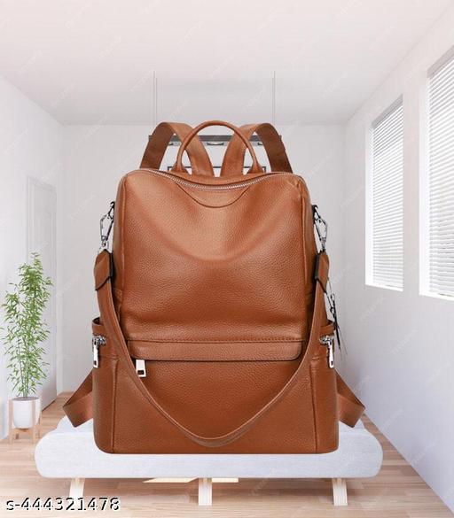 Bohobuzz Backpack Purse for Women Convertible Travel Vintage PU Leather Bag(Backpack,bag,backpack for women women bag fashion,stylish)