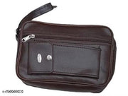Men's Synthetic Leather Cash Money Carrying Multipurpose travel Pouch Big Wrist Clutch Business Handbag Sling Shop Document Carry Bag