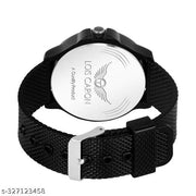 LOIS CARON LCS-9134 All Black Combo Set of Analog Watch and Sunglasses for Men & Boys with Premium Gift Box (Pack of 1)