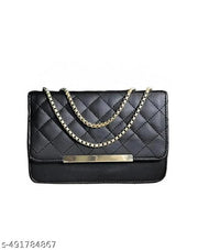 Sling bag | Women's Pu Formal Casual Stylish Shoulder Crossbody Sling Handbag With Double-handle Non-Detachable strap For Women & Girl
