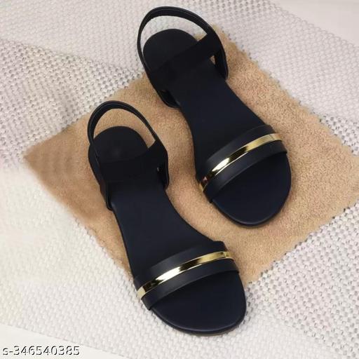Hike Haven Women Black Flats Sandal