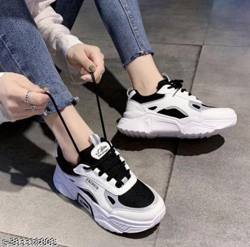 VORBAX Girls And Women Trend 121 Mesh Stylish Comfortable Sports Running Casual Sneakers Shoes