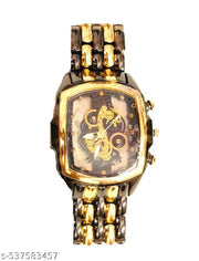 new classic vintage premium formals wedding stylish designer royal luxury gold silver mens watch