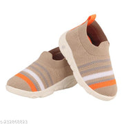 LEVOT GLORY-4-BEIGE SLIP ON CASUAL BOOTIES FOR UNISEX KIDS