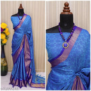 Akansha new cotton silk milk Saree