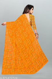 Daily Wear Bollywood Style Printed Saree For Women with Unstitch Blouse Piece