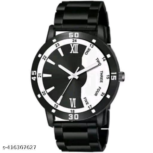 HRV AV 126 Black Pu And Leather Bracelet Men Watch